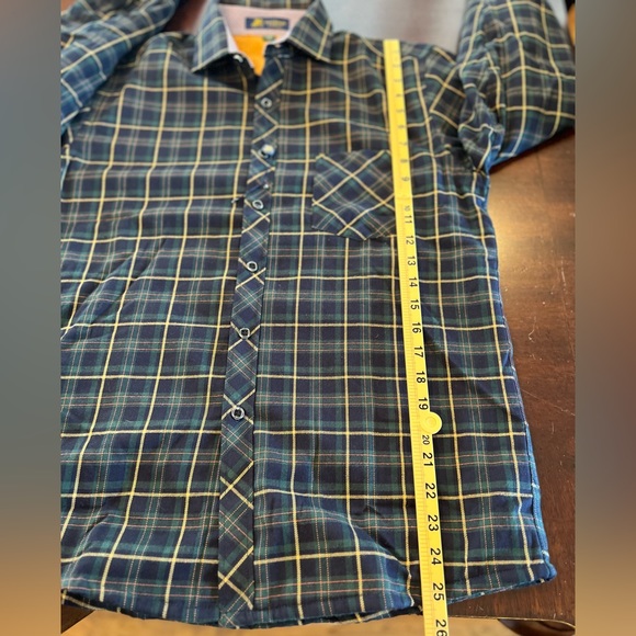 Paul Jones Yaonai PaulJones Men’s XS plaid plush lined button down shirt jacket - Picture 12 of 14